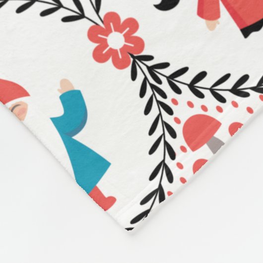 Aangepaste kersttas voor koeienkogels fleece deken (Hoek)