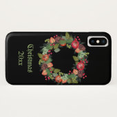 Aangepaste kersttelefoondraagtas met feestdag Case-Mate iPhone case (Achterkant (horizontaal))