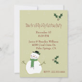 Aangepaste kerstuitnodiging kaart (Voorkant)