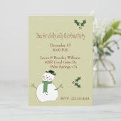 Aangepaste kerstuitnodiging kaart (Staand voorkant)