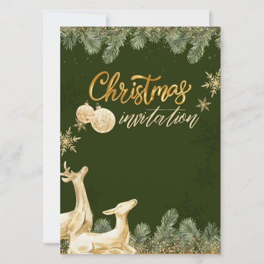 Aangepaste kerstuitnodigingen, kerstfeest kaart (Achterkant)