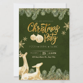 Aangepaste kerstuitnodigingen, kerstfeest kaart