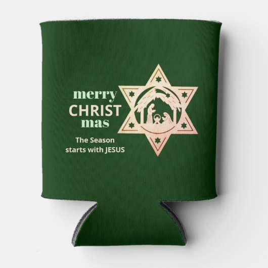 Aangepaste kerstvakantie blikjeskoeler (Voorkant)