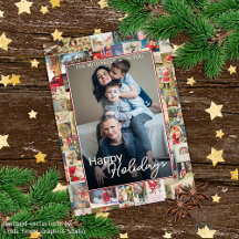 Aangepaste Kerstvakantie Groeten Patroon Vakantie