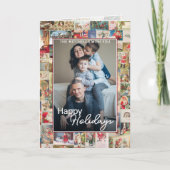 Aangepaste Kerstvakantie Groeten Patroon Vakantie Kaart (Voorkant)