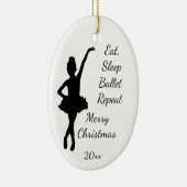 Aangepaste kerstvakantie met slaapstand keramisch ornament (Rechts)