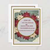 Aangepaste Kerstvakantie Trouw Uitnodiging (Voorkant / Achterkant)