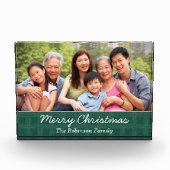 Aangepaste kerstvakantiehuisliefde personaliseren fotoblokken (Voorkant)