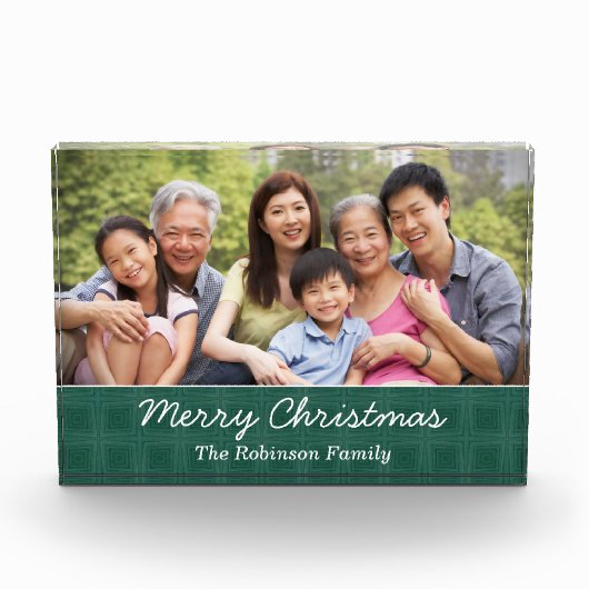 Aangepaste kerstvakantiehuisliefde personaliseren fotoblokken (Voorkant)