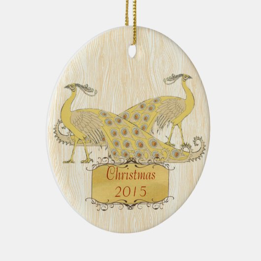 Aangepaste  kerstvakanties keramisch ornament (Rechts)