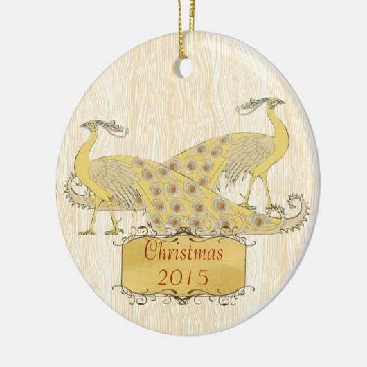 Aangepaste  kerstvakanties keramisch ornament (Links)