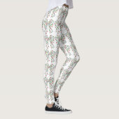 Aangepaste Kerstverlichting Coquette Strik Elegant Leggings (Rechts)