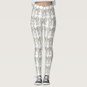 Aangepaste Kerstverlichting Coquette Strik Elegant Leggings (Voorkant)
