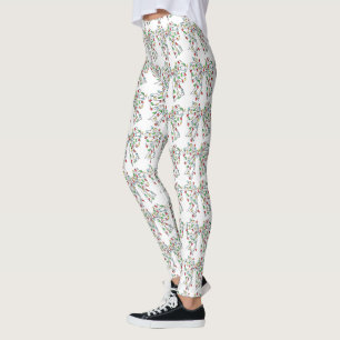 Aangepaste Kerstverlichting Coquette Strik Elegant Leggings