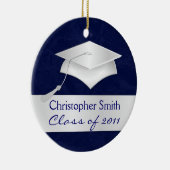 Aangepaste kerstversiering - Afstuderen cadeau Keramisch Ornament (Rechts)