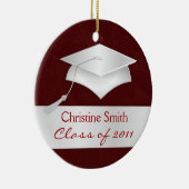 Aangepaste kerstversiering - Afstuderen cadeau Keramisch Ornament (Rechts)