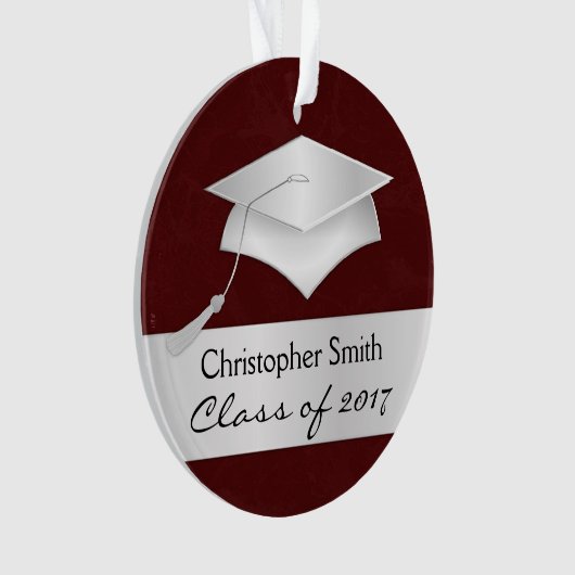 Aangepaste kerstversiering - Afstuderen fotocadeau Ornament (voorkant)
