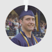 Aangepaste kerstversiering - Afstuderen fotocadeau Ornament (achterkant)