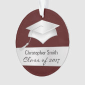 Aangepaste kerstversiering - Afstuderen fotocadeau Ornament (voorkant)