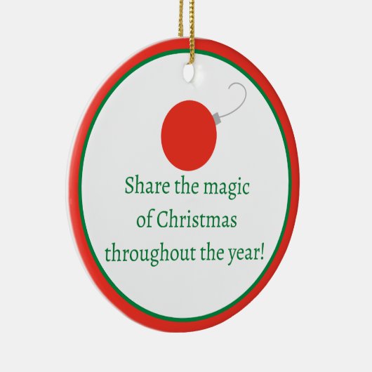 Aangepaste kerstversiering keramisch ornament (Rechts)