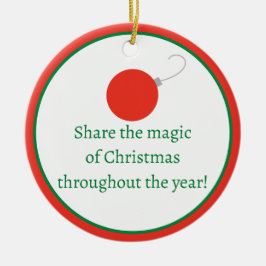 Aangepaste kerstversiering keramisch ornament