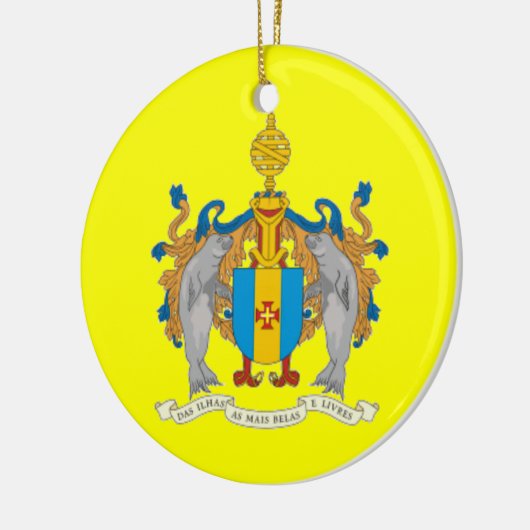 Aangepaste kerstversiering MADEIRA Keramisch Ornament (Links)