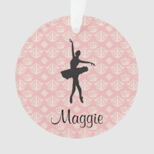Aangepaste kerstversiering met balletfoto ornament