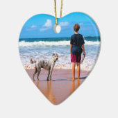 Aangepaste kerstversiering met uw huisdieren keramisch ornament (Links)