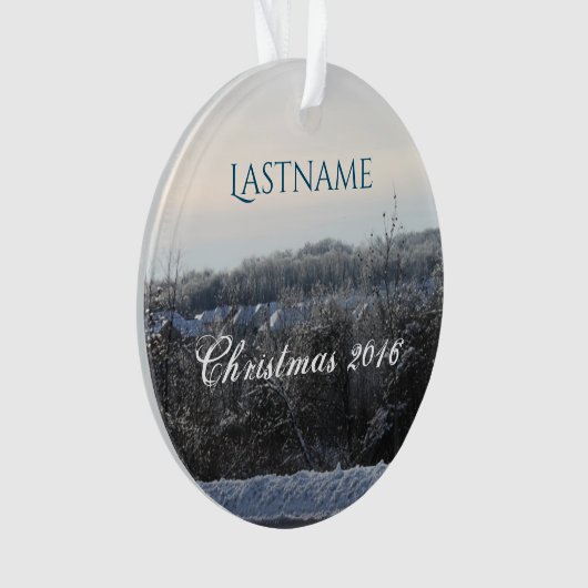 Aangepaste kerstversiering ornament (voorkant)