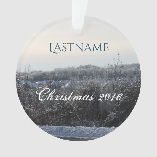 Aangepaste kerstversiering ornament (voorkant)