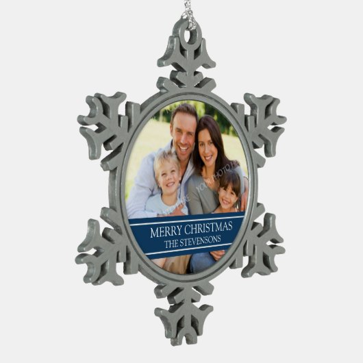 Aangepaste kerstversiering voor de fotoserie tin sneeuwvlok ornament (Links)