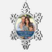 Aangepaste kerstversiering voor de fotoserie tin sneeuwvlok ornament (Rechts)