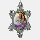 Aangepaste kerstversiering voor de fotoserie tin sneeuwvlok ornament (Links)