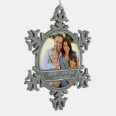 Aangepaste kerstversiering voor de fotoserie tin sneeuwvlok ornament (Links)