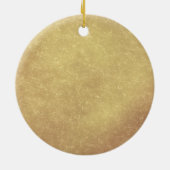 Aangepaste kerstversiering voor een mopsje teckel keramisch ornament (Achterkant)