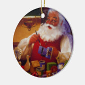 Aangepaste kerstversiering voor kerstschilders met keramisch ornament (Links)