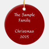 Aangepaste kerstversiering voor kerstschilders met keramisch ornament (Achterkant)