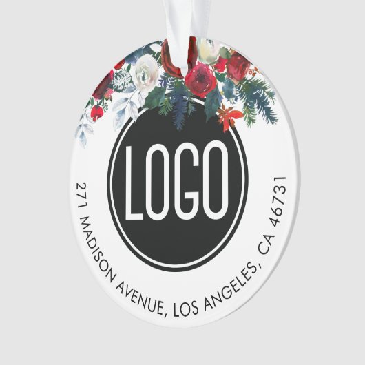 Aangepaste kerstversiering voor Logo Ornament (voorkant)