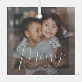 Aangepaste kerstversiering voor prettige feestdage glas ornament