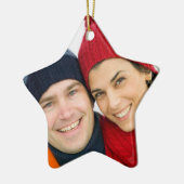 Aangepaste kerstversieringen met foto's keramisch ornament (Links)