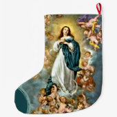 Aangepaste kerstviremie Mary veronderstelling Grote Kerstsok (Achterkant)