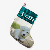 Aangepaste kerstvoorraad kleine kerstsok (Voorkant (Hangend))