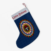 Aangepaste kerstweergave kleine kerstsok (Achterkant (Hangend))