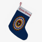 Aangepaste kerstweergave kleine kerstsok (Voorkant (Hangend))