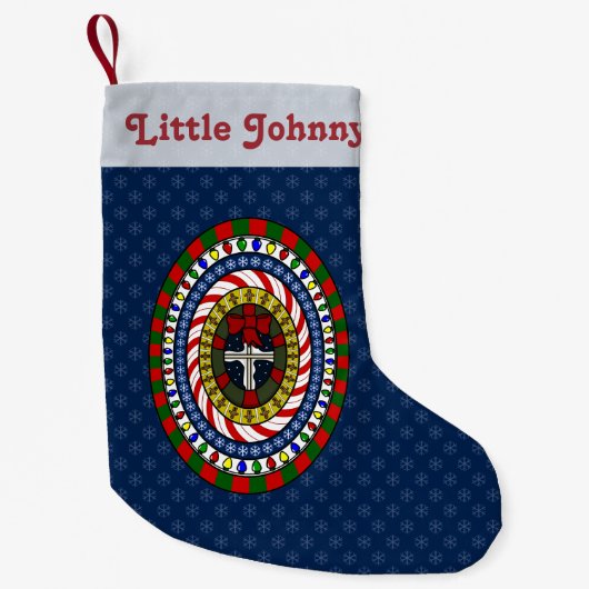 Aangepaste kerstweergave kleine kerstsok (Voorkant)