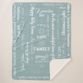 Aangepaste kerstwensen sherpa deken (Voorkant)