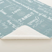 Aangepaste kerstwensen sherpa deken (3/4)