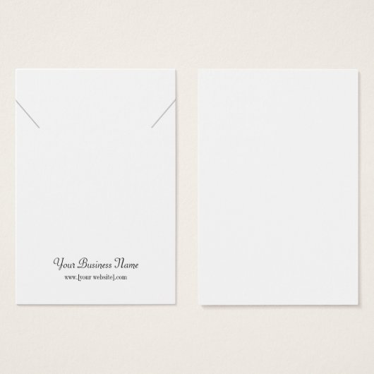 Aangepaste Ketting Display Card Visitekaartje (Voorkant /achterkant)