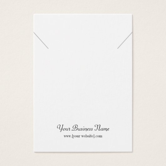 Aangepaste Ketting Display Card Visitekaartje (Voorkant)