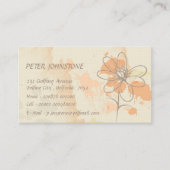 Aangepaste ketting-Floral op Waterverf-platforms Visitekaartje (Voorkant)